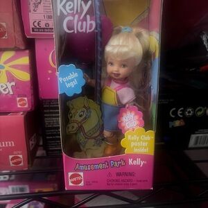 Mattel Kelly Club Amusement Park Doll - Blonde with Yellow and Pink Outfit